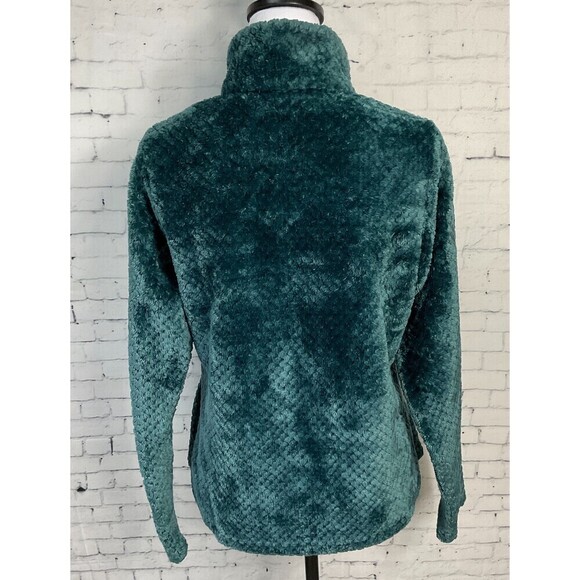 Columbia Women Teal Quarter Zip Long Sleeve Fleece Collared Pull On Jacket M R1 - Picture 5 of 12